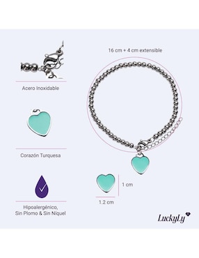 Pulsera Luckyly con acabado brillante