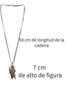 Collar san judas tadeo ovalado Maria Almudena 18 K
