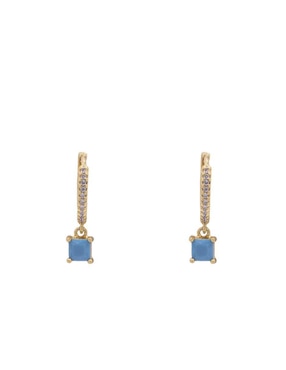 Arracadas Oro Angelus con acabado brillante zirconia