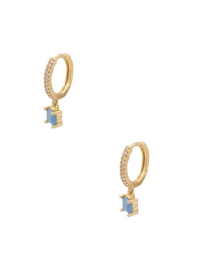 Arracadas Oro Angelus con acabado brillante zirconia