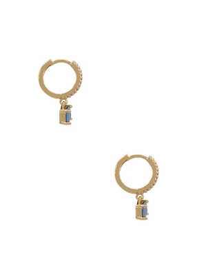 Arracadas Oro Angelus con acabado brillante zirconia