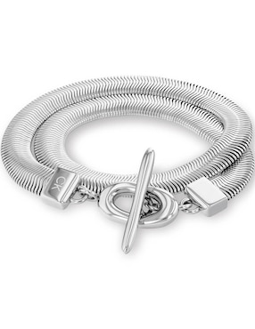 Brazalete Calvin Klein De Acero Inoxidable Spring Summer Con Acabado Brillante