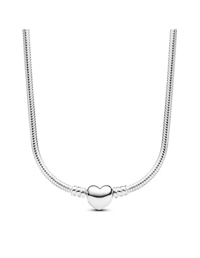 Collar de corazón Pandora de plata P 925