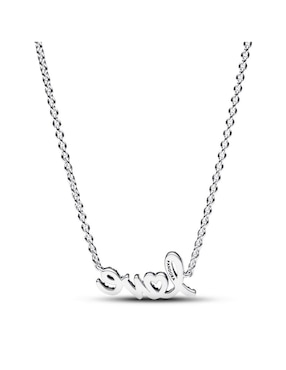 Collar de letras Pandora de plata P 925