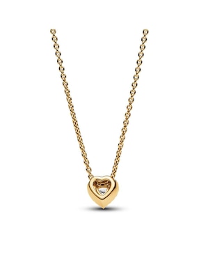 Collar de corazón Pandora de plata P 925