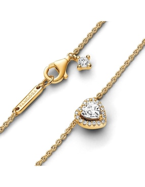 Collar de corazón Pandora de plata P 925