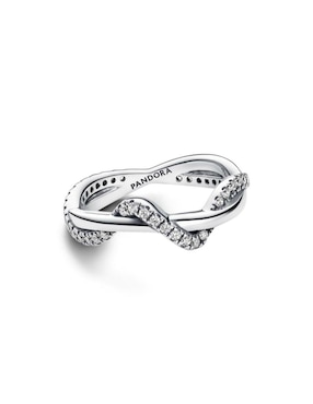 Anillo Redondo Pandora Timeless P925 De Plata Zirconia Cúbica