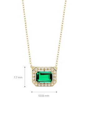 Collar con dije Amelie Joyas de oro 14 K