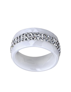 Anillo multi gemas Ocean Heart Fashion cristal pulido