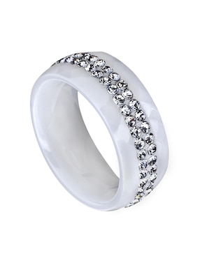Anillo multi gemas Ocean Heart Fashion cristal pulido