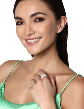 Anillo multi gemas Ocean Heart Fashion cristal pulido