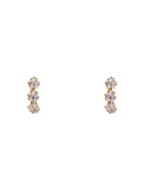 Broqueles de estrella Oro Angelus de oro con acabado brillante zirconia