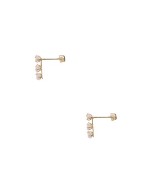 Broqueles de estrella Oro Angelus de oro con acabado brillante zirconia