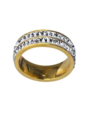 Anillo multi gemas Ocean Heart Fashion cristal pulido