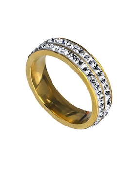 Anillo multi gemas Ocean Heart Fashion cristal pulido