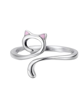 Anillo De Gato Miow Kiki Collection P925 De Plata