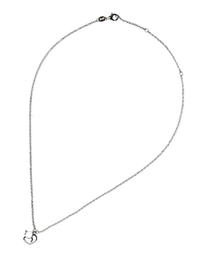 Collar con dije de gato Miow Kiki de plata P 925