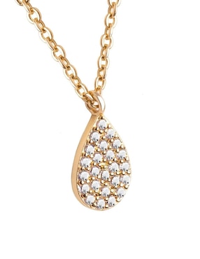 Collar de gota Zvezda de baño de oro 18 K