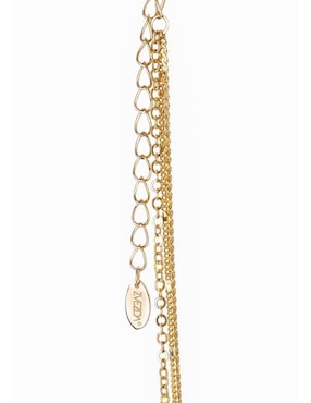 Collar de eslabones Zvezda Triple de baño de oro 18 K