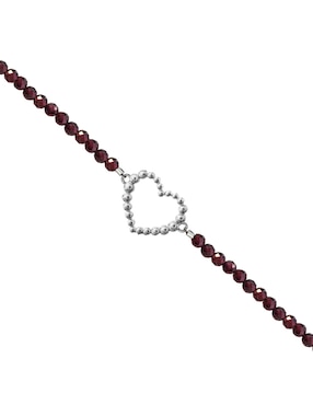 Pulsera Anamora Por Tanya Moss de plata con granate p 925 Burbujas