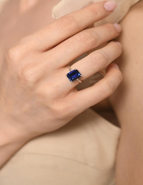 Anillo Gladkova Joyería P 925 de plata zafiro brillante