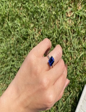 Anillo Gladkova Joyería P 925 de plata zafiro brillante
