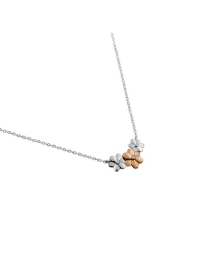 Collar de flor Anamora Por Tanya Moss de plata P 925