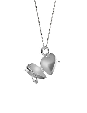 Colgante Y Dije de corazón Enrique Garcia relicario de plata P 925