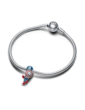 Charm de personaje Pandora moments capitán américa de plata P 925