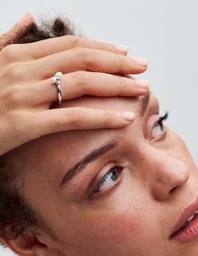 Anillo Pandora Timeless P 925 de plata perla brillante