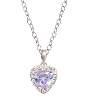 Colgante Y Dije De Corazón Artre De Plata P.925 Zirconia