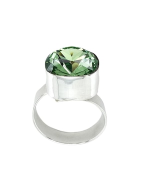 Anillo cuadrado Zvezda Cushion P 925 de plata cristal