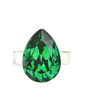 Anillo de pera Zvezda Pera P 925 de plata cristal