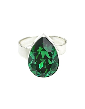Anillo de pera Zvezda Pera P 925 de plata cristal