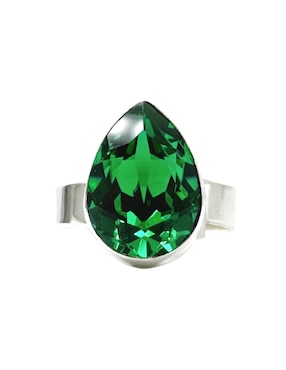 Anillo de pera Zvezda Pera P 925 de plata cristal