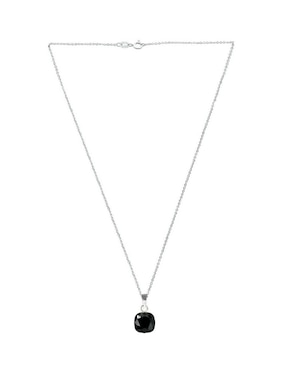 Collar cuadrado Zvezda Cushion de plata P 925