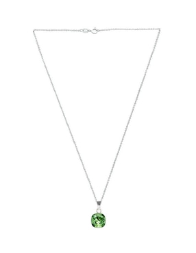 Collar cuadrado Zvezda Cushion de plata P 925