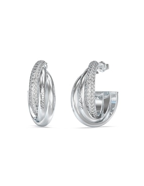 Broqueles Circulares Guess Perfect Diamantado Circonita