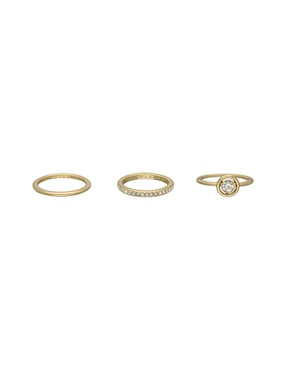 Set De Anillos Coach 4.1 Core Refresh Cristal