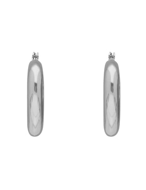 Aretes circulares Nine West Puffy Ears con acabado brillante