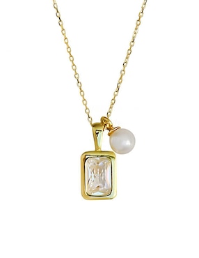 Collar cuadrado Sofia Blum de plata P 925