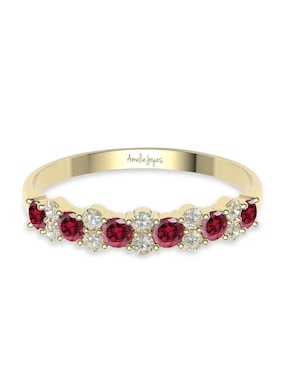 Churumbela Redonda Amelie Joyas 14 K De Oro Zirconia