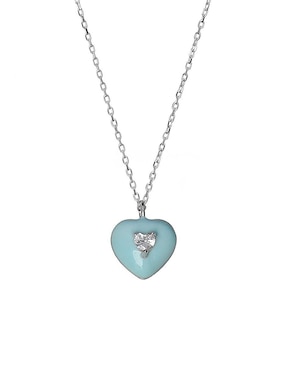 Collar De Corazón Sofia Blum De Plata P925