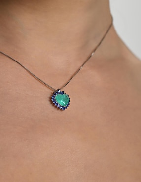 Collar de corazón Gladkova Joyería de plata P 925