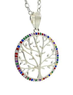 Collar Zvezda árbol De La Vida De Plata P 925