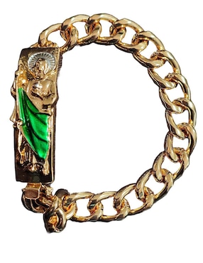 Brazalete María Almudena 18 K Baño De Oro