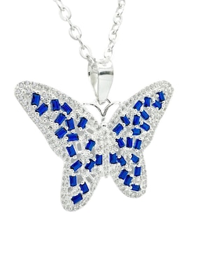 Collar de mariposa Zvezda de plata P 925
