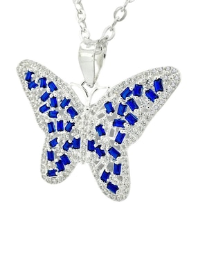 Collar de mariposa Zvezda de plata P 925