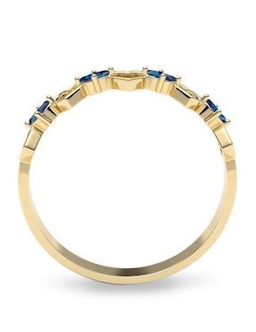 Anillo Amelie Joyas 10 k de oro zirconia brillante