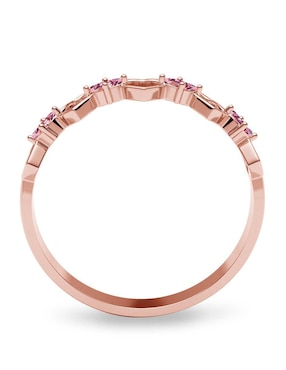 Anillo Amelie Joyas 10 k de oro zirconia brillante